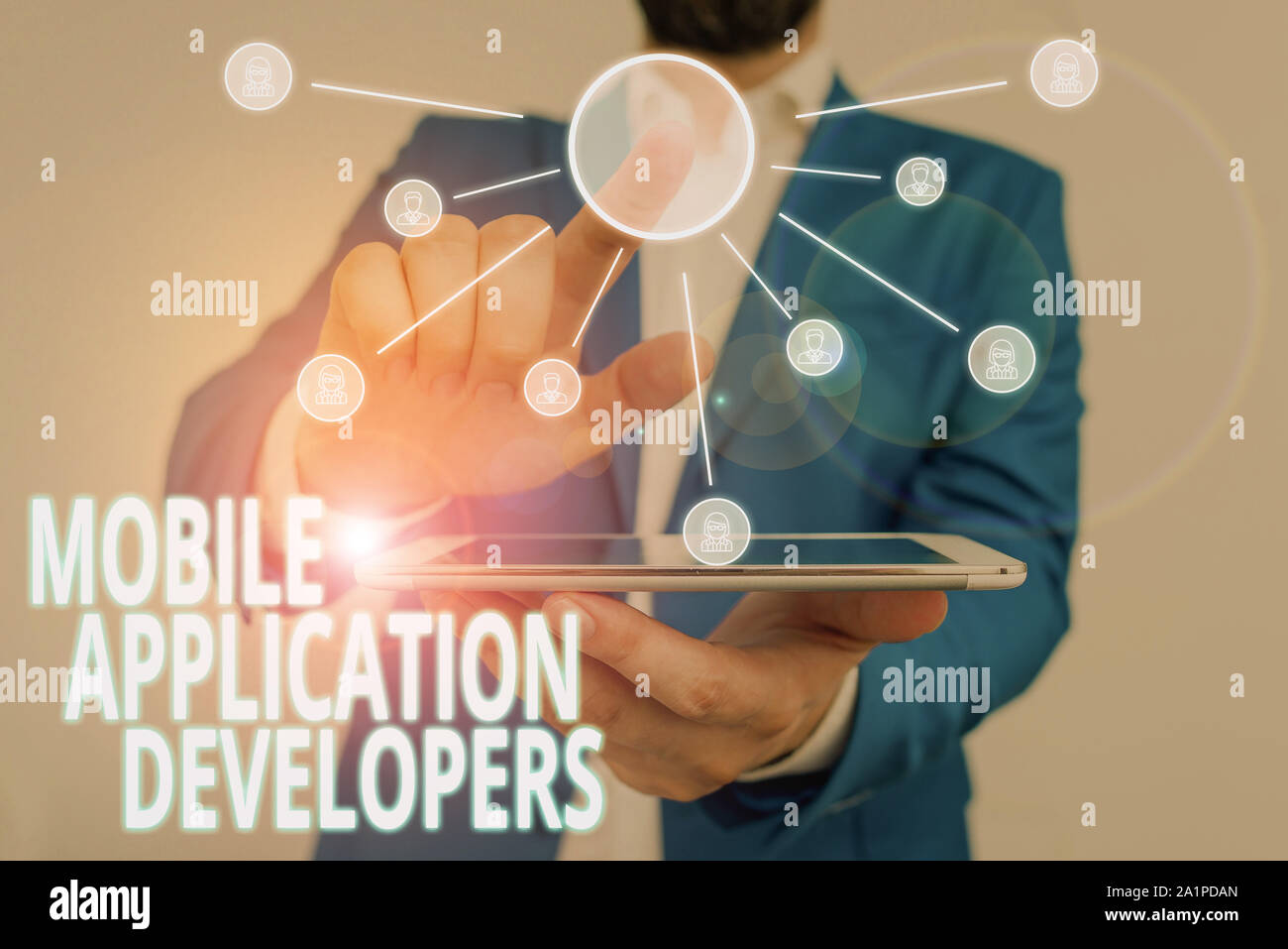 Word writing text Mobile Application Developers. Business photo ...