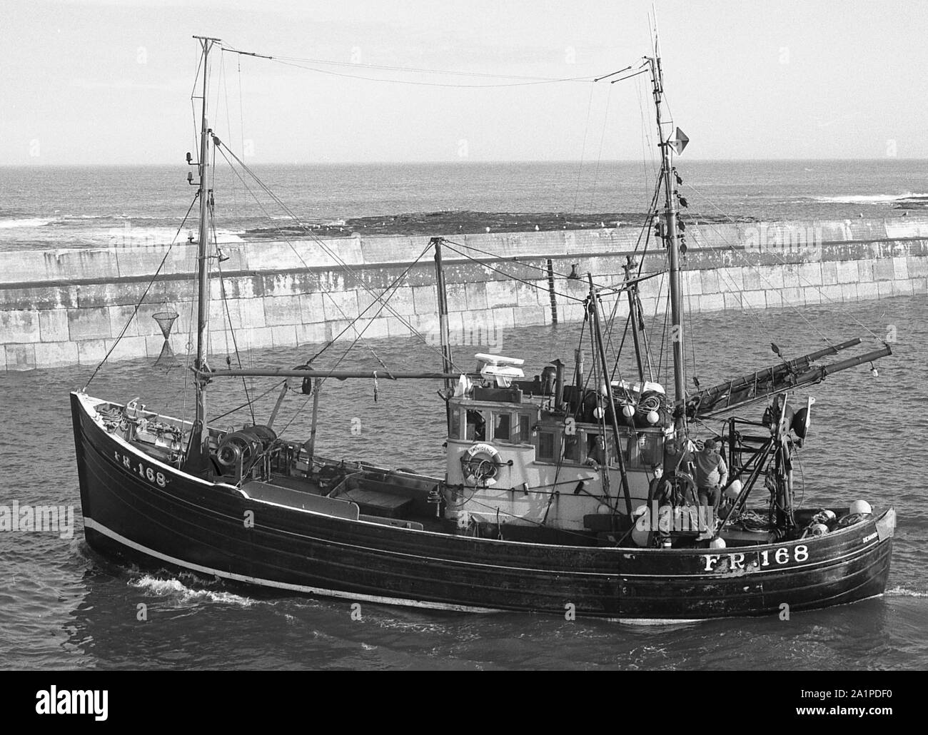 Providence, FR 168,  in Seahouses, Northumberland, c.1972 Stock Photo