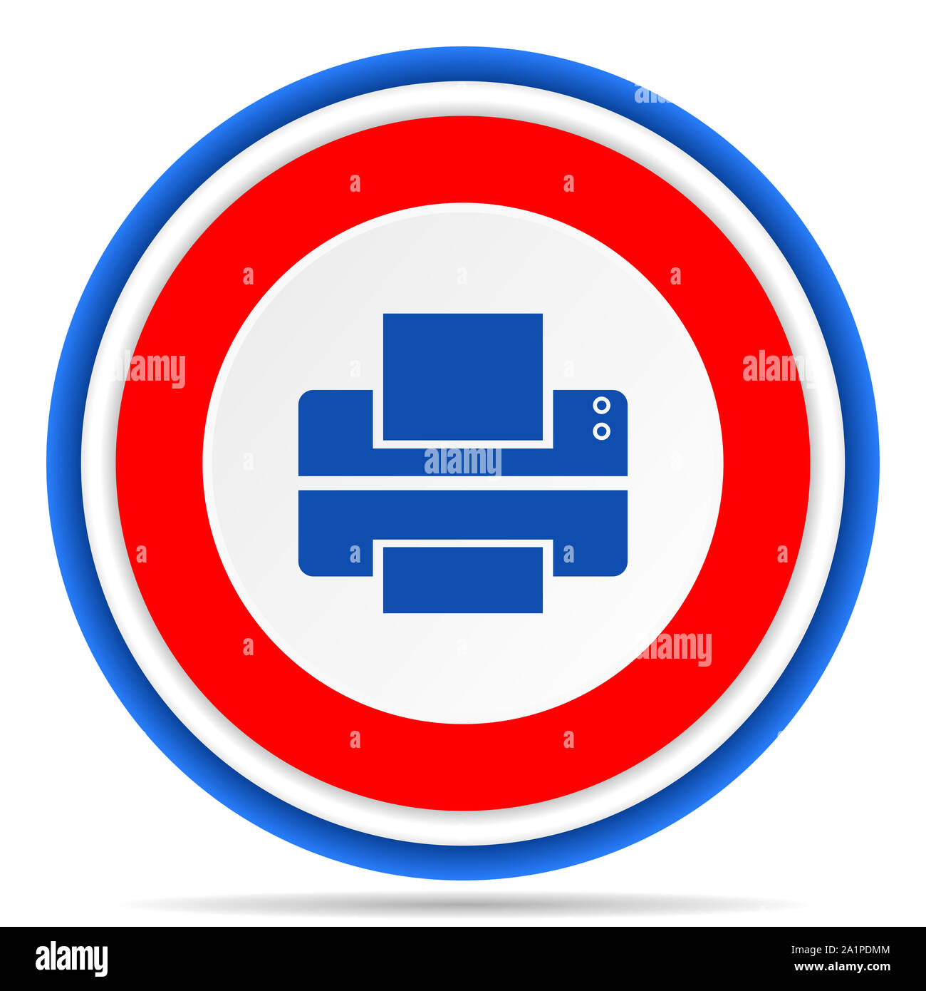 blue and white printer