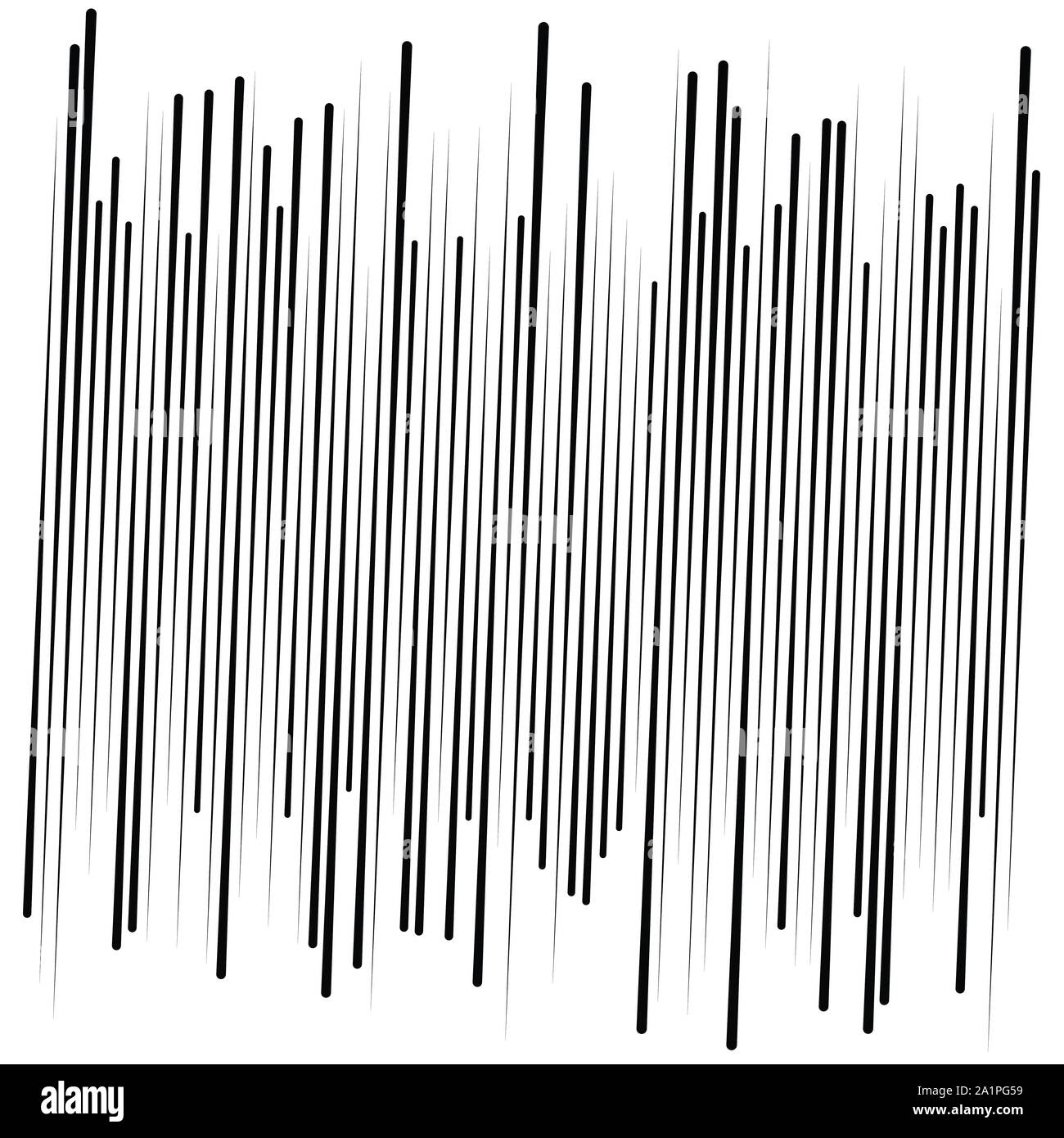 Random, dynamic lines pattern. Vertical, straight parallel lines