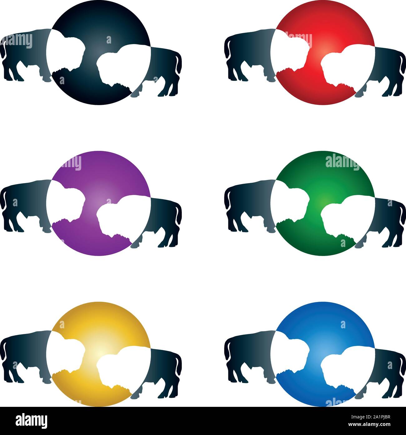 Bull, logo, animal, vector Stock Vector