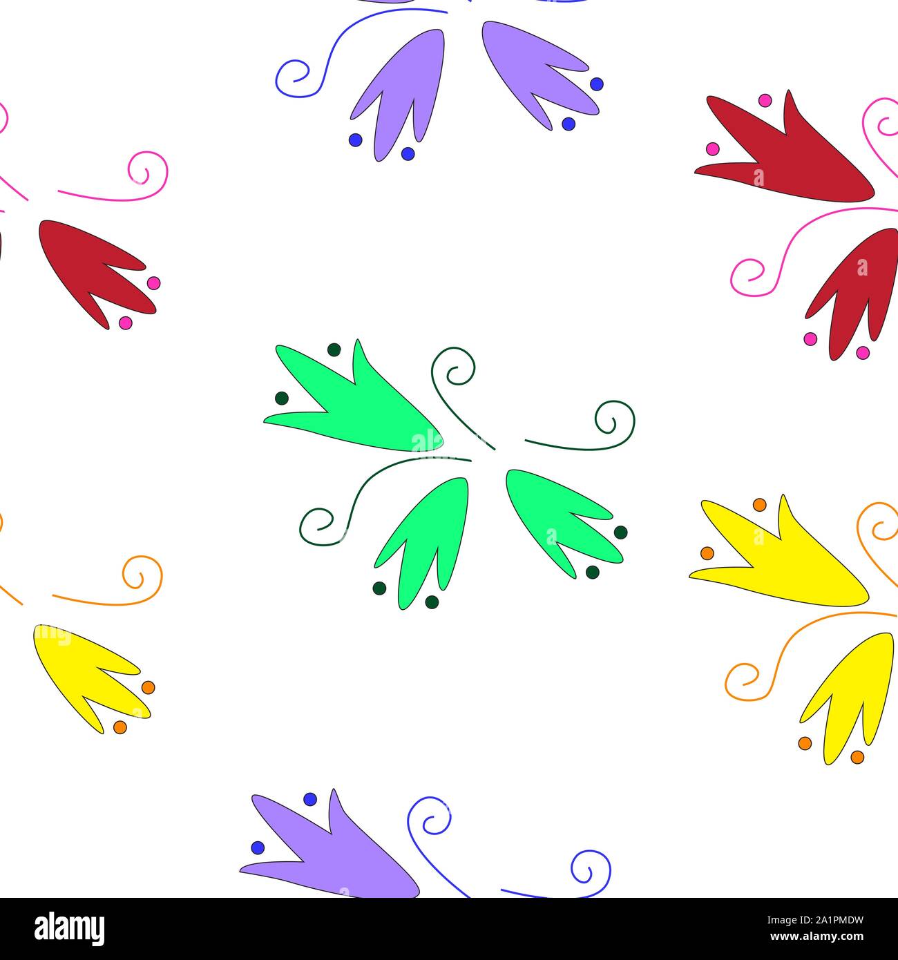 Abstract seamless pattern isolated by white background. Vector ...
