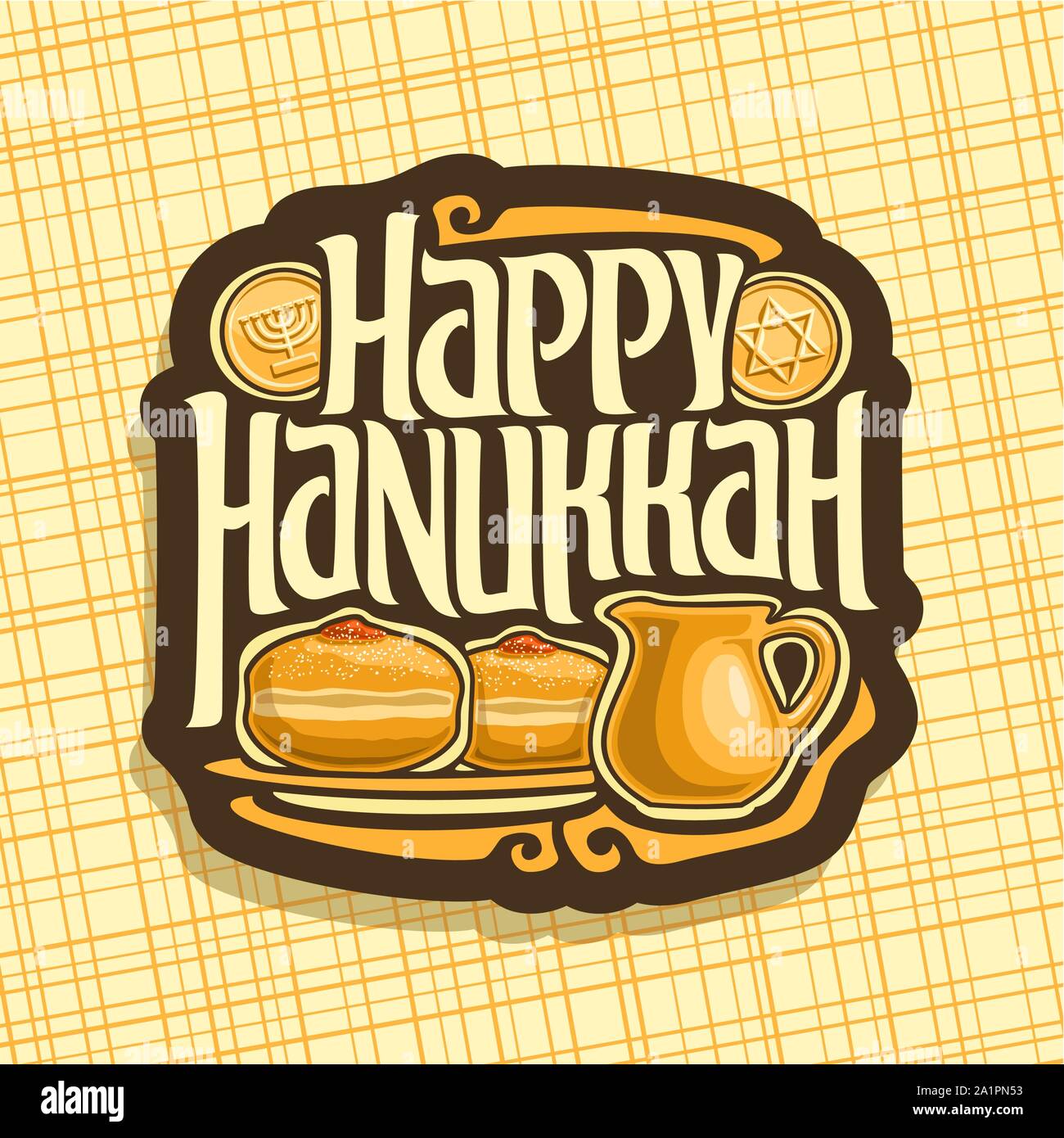 Classic hanukkah meal
