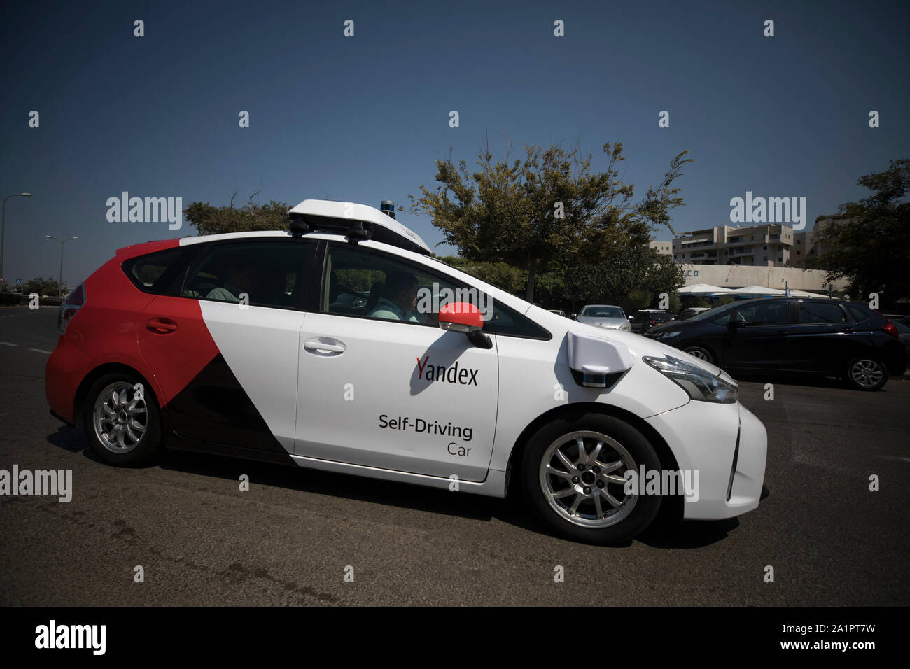 Tel Aviv Israel 16th Sep 2019 A Self Driving Car Made By Russia S Tech Company Yandex Is Seen In Tel Aviv Israel Sept 16 2019 To Go With Feature Russian Tech Giant Yandex