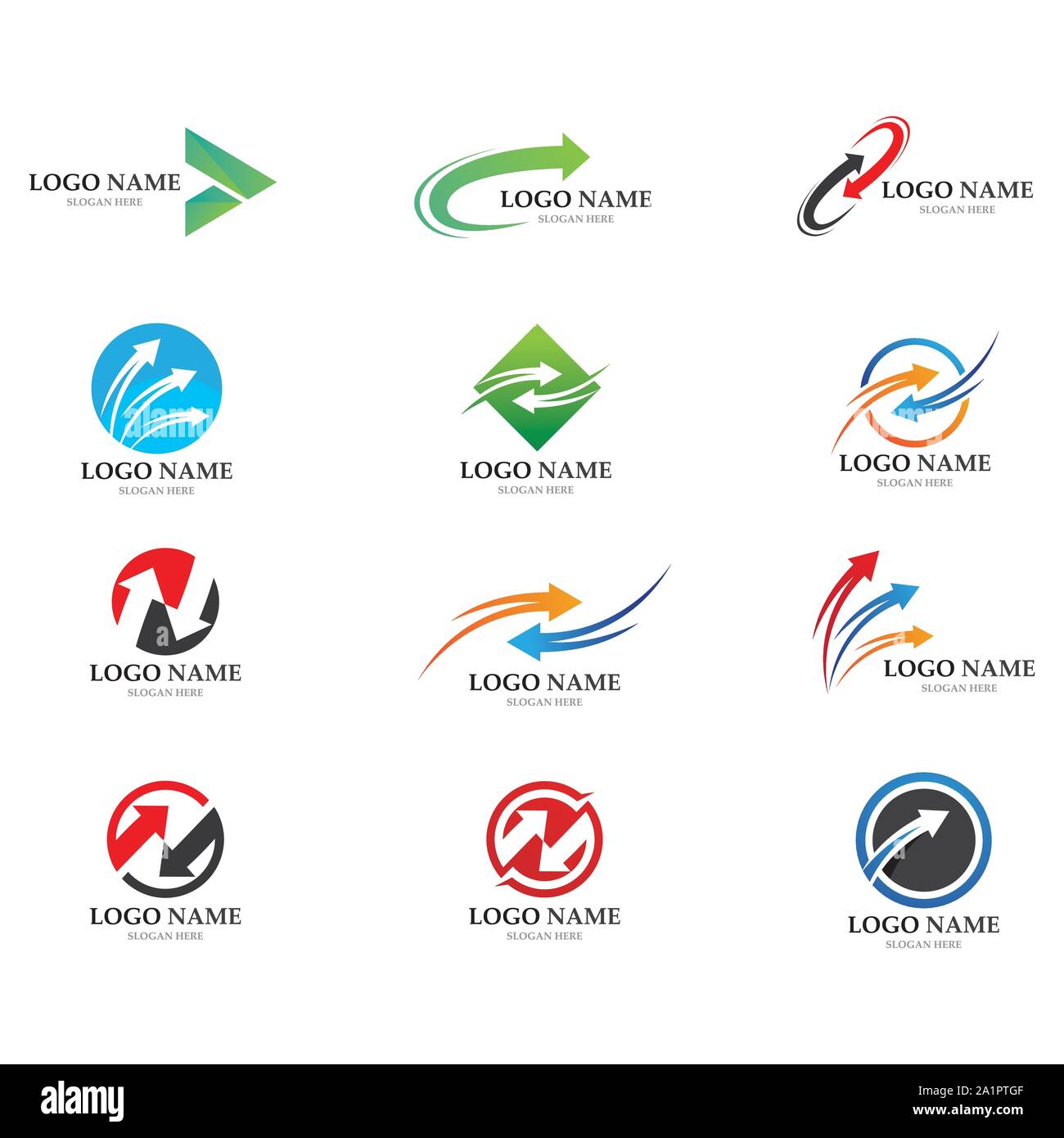 Arrow vector illustration icon Logo Template design Stock Vector Image ...