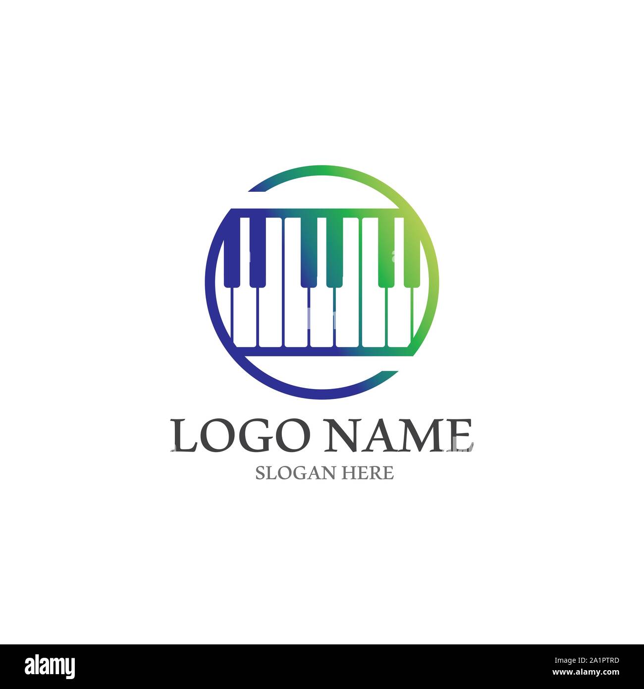 Piano icon vector ilustration template Stock Vector