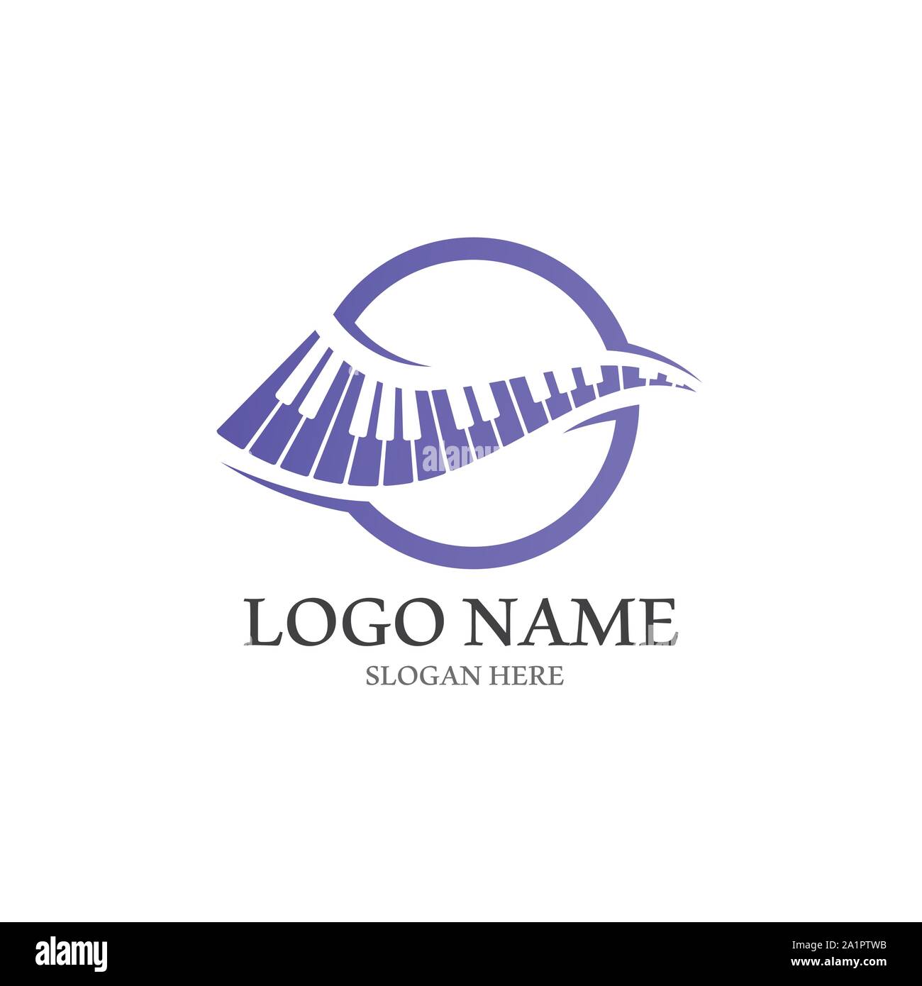 Piano icon vector ilustration template Stock Vector