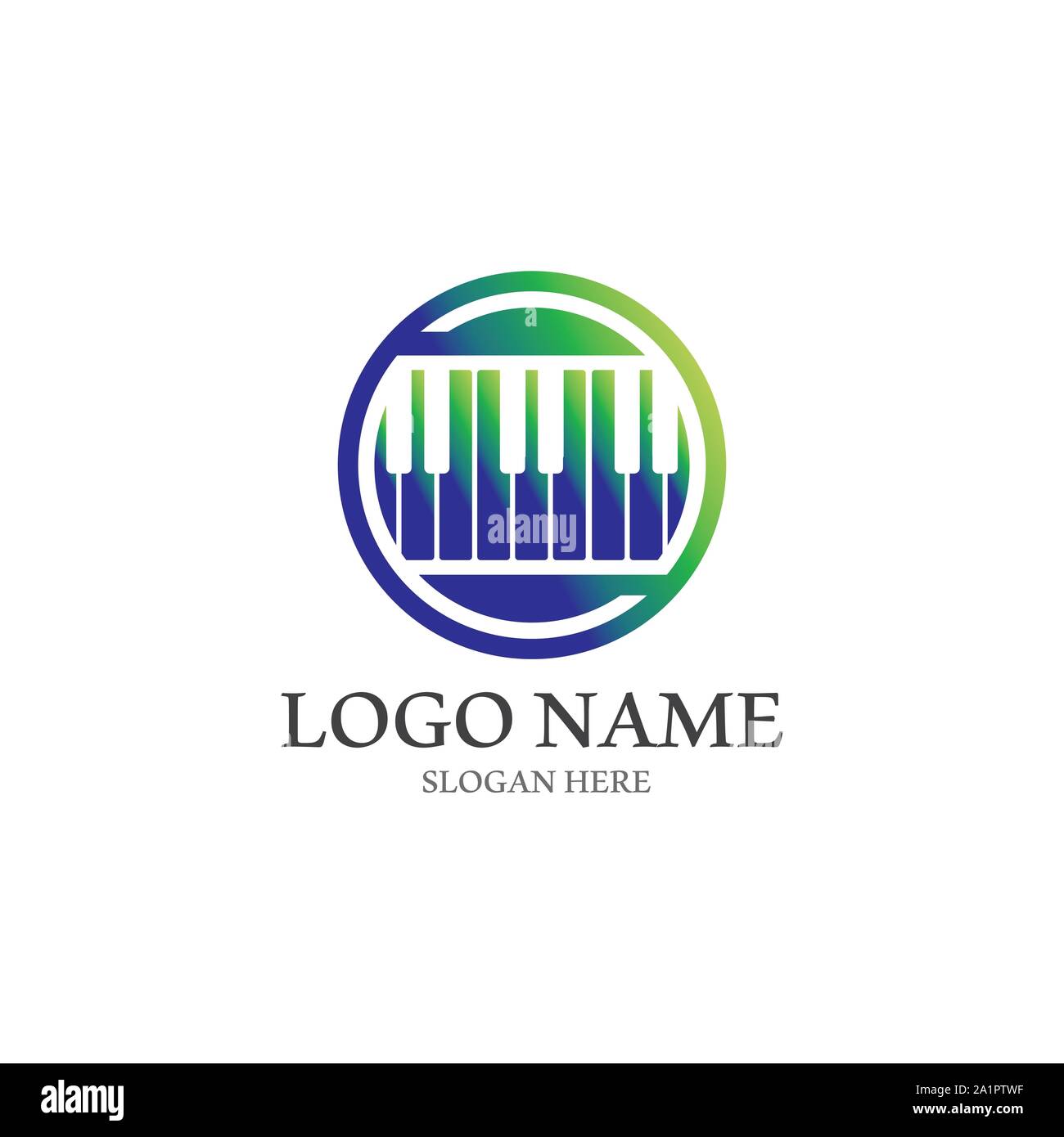 Piano icon vector ilustration template Stock Vector