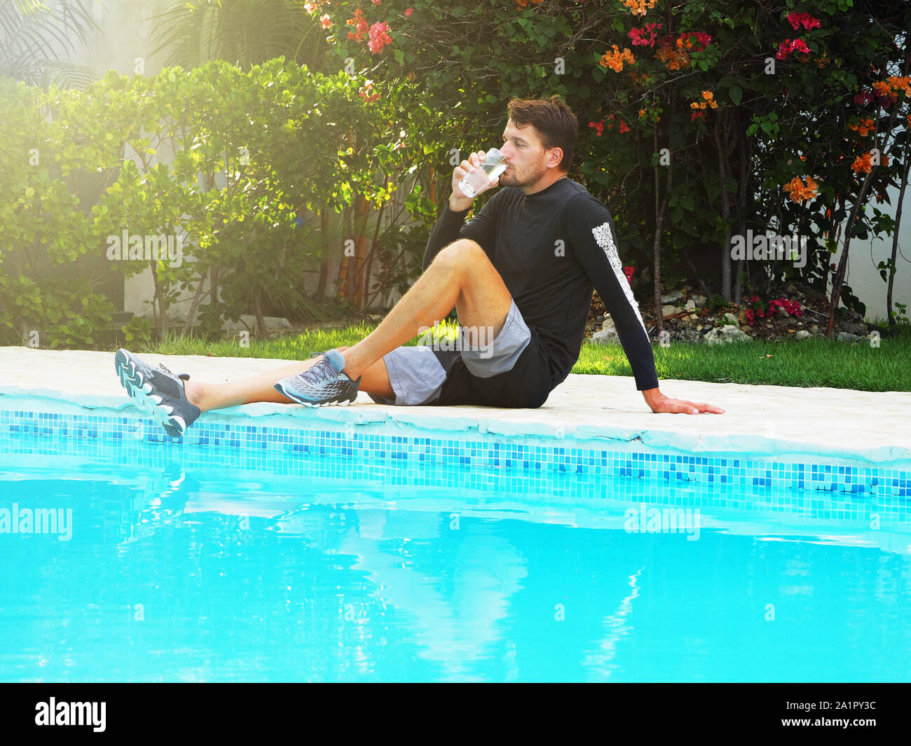 Pool Side Positive Image Body positive pool hi-res stock photography and images - Alamy