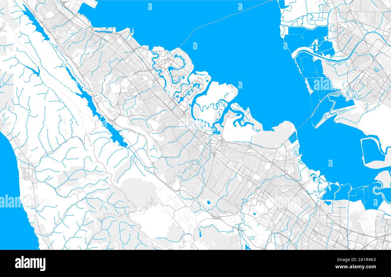 Map of redwood city Stock Vector - Rich Detailed Vector Area Map Of Redwood City California Usa Map Template For Home Decor 2A1R4K3