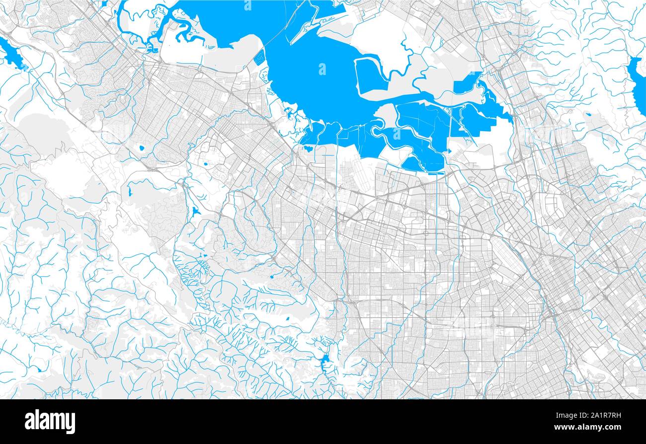 Rich Detailed Vector Area Map Of Garden Grove Califor vrogue.co