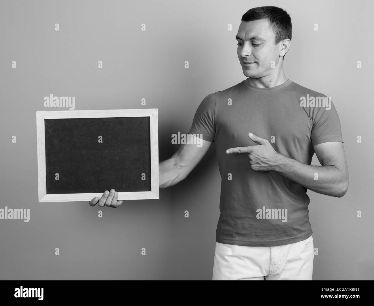 Black man white t shirt hi-res stock photography and images - Alamy