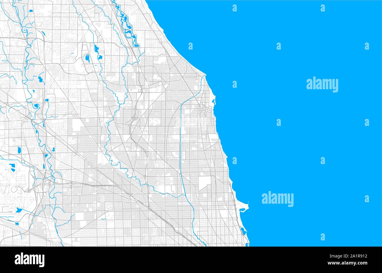 Map of evanston Stock Vector Images - Alamy