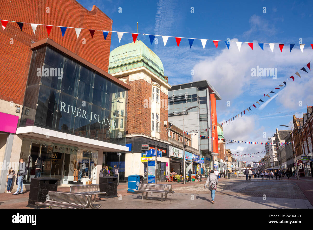 Historic architecture in the High Street, Southend on Sea, Essex, UK