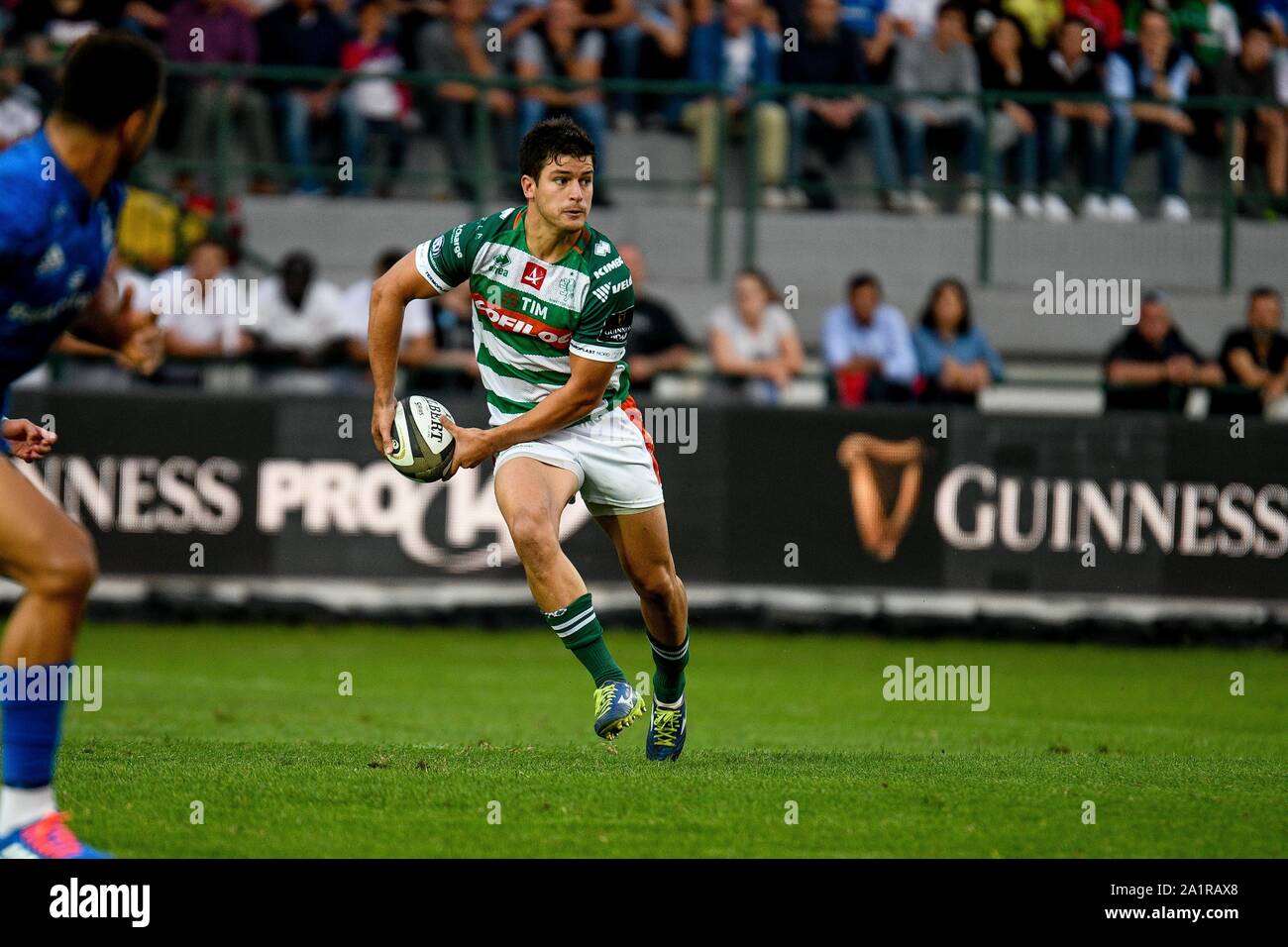 Treviso, Italy. 28th Sep, 2019. JOAQUIN RIERA OF BENETTON TREVISO during Benetton Treviso Vs Leinster Rugby - Rugby Guinness Pro 14 - Credit: LPS/Ettore Griffoni/Alamy Live News Stock Photo