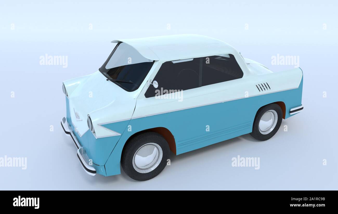 3D illustration. Smyk Polish microcar prototype designed in 1957 Stock  Photo - Alamy