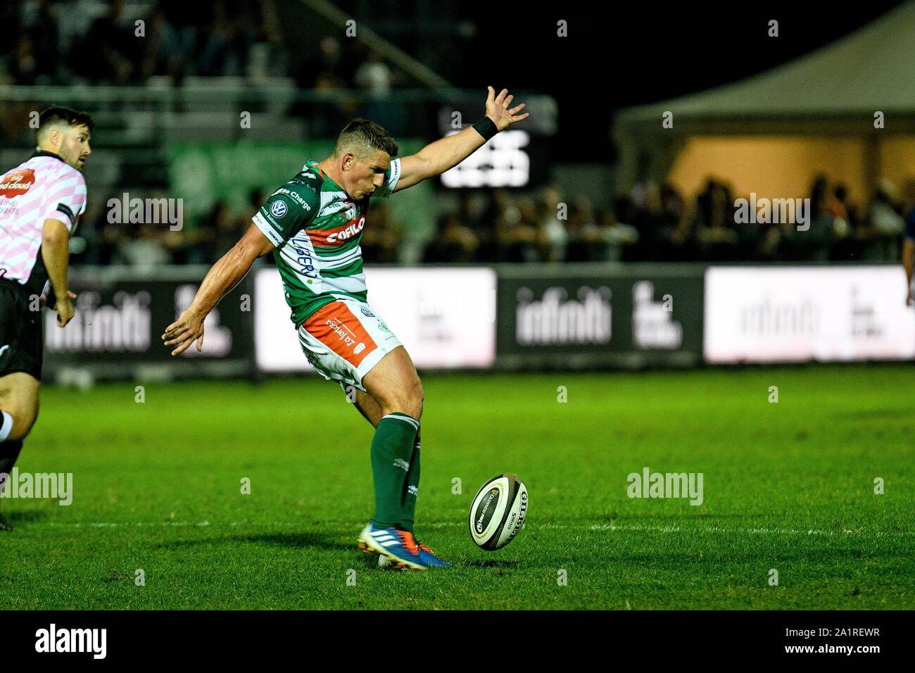 Treviso, Italy. 28th Sep, 2019. IAN KEATLEY OF BENETTON TREVISO during Benetton Treviso Vs Leinster Rugby - Rugby Guinness Pro 14 - Credit: LPS/Ettore Griffoni/Alamy Live News Stock Photo