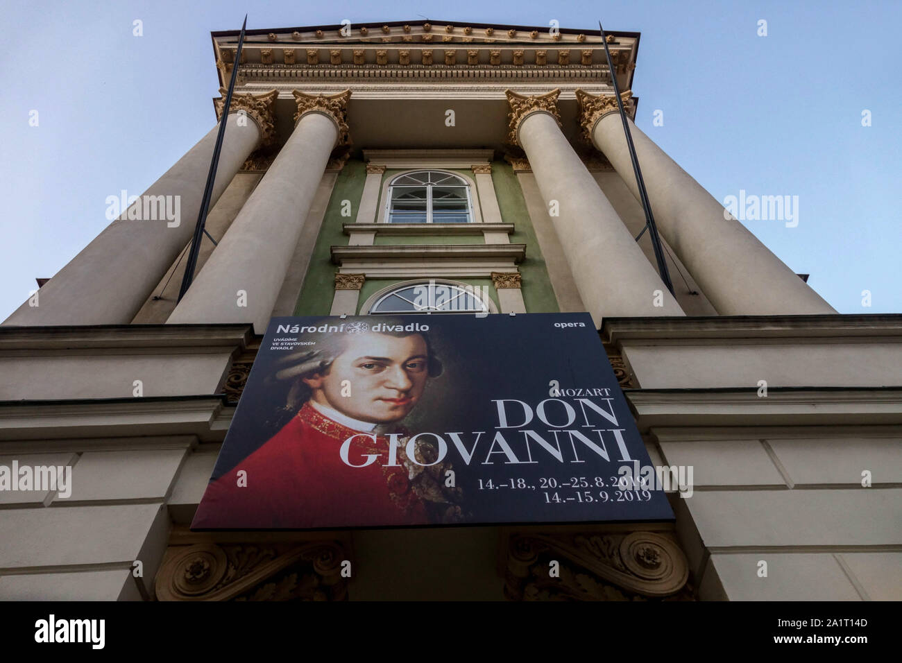 The Estates Theatre, Don Giovanni Mozart, Prague Opera House Czech Republic Stock Photo