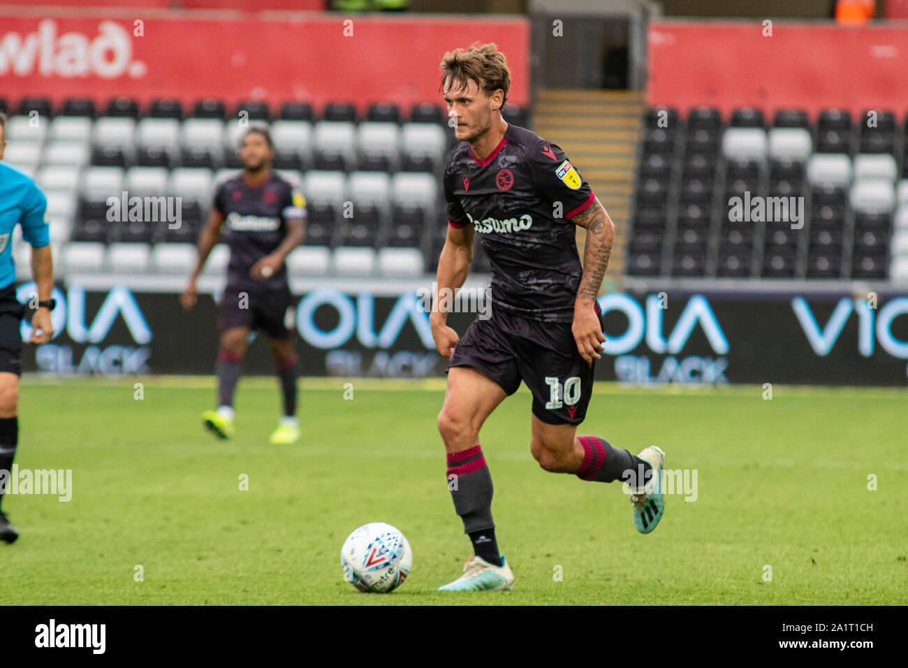 Swansea Uk 28th Sep 2019 John Swift Of Reading In Action Against Swansea City Efl Skybet