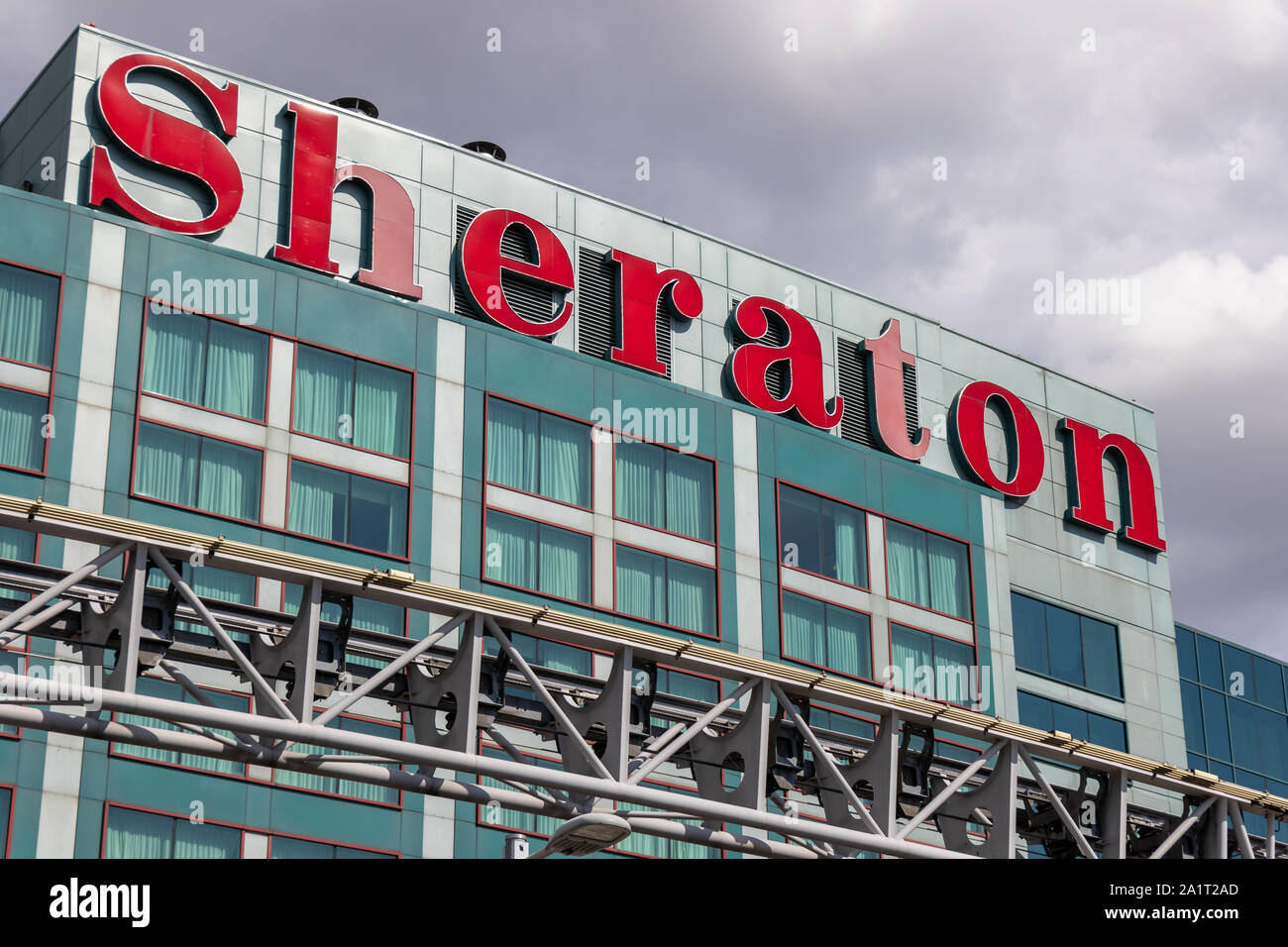 Sheraton Gateway Hotel at Toronto Pearson Intl. Airport, Terminal 3. Stock Photo