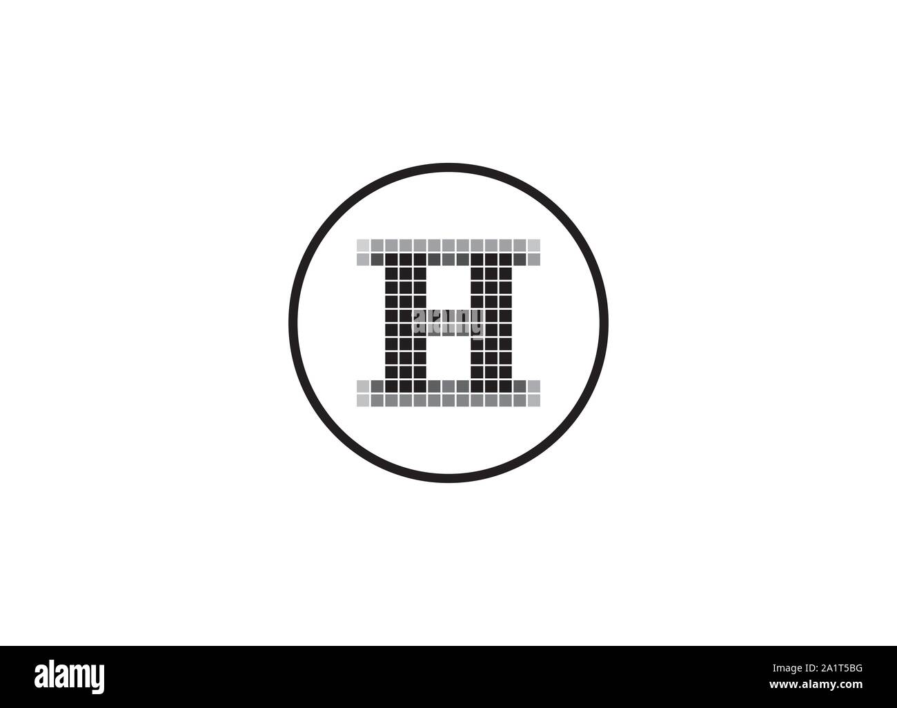 Letter Pixel Motion Logo Design, Pixel Letter Vector Logo Design, Pixel ...