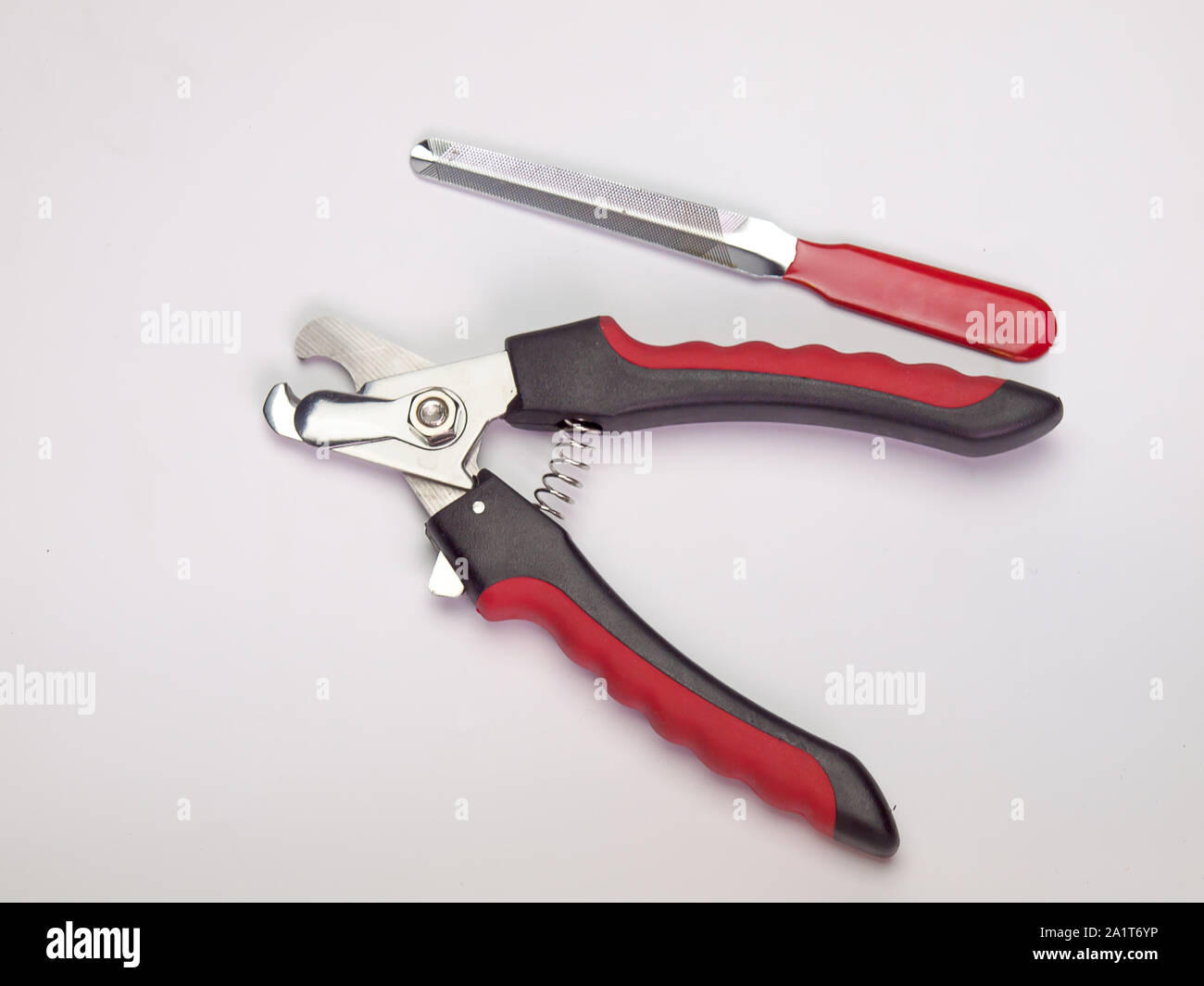 Dog Clippers ,Placed on a white background. Stock Photo
