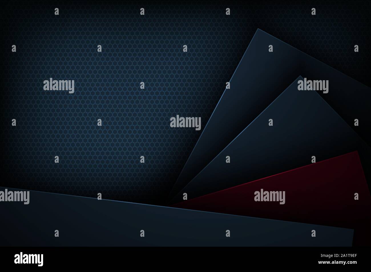 Dark blue abstract vector background with overlapping characteristics. Stock Vector