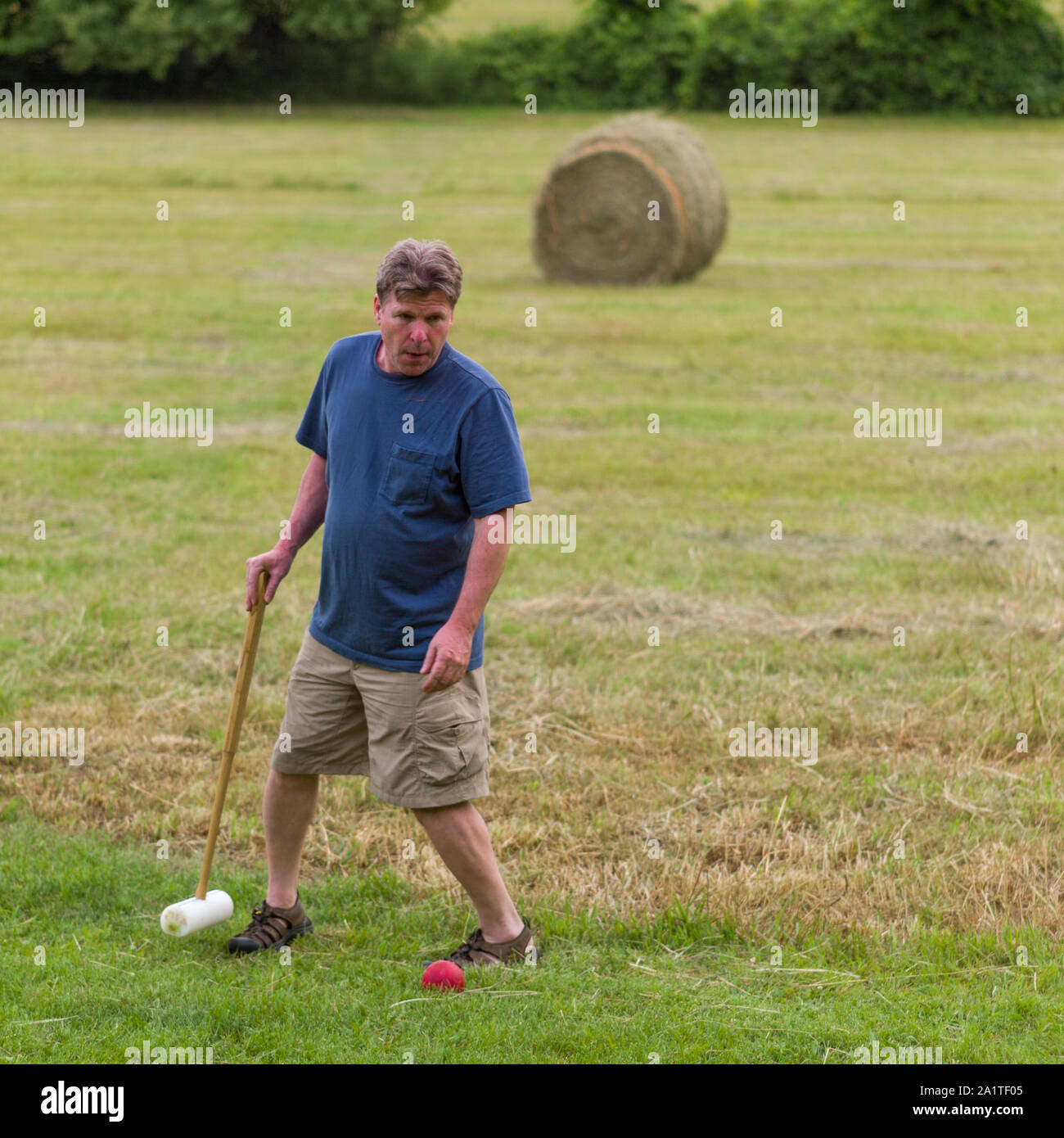 Croquet party Stock Photo Alamy
