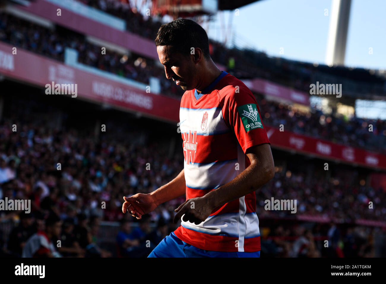 Granada, Spain. 28th Sep, 2019. Granada CF player Montoro in action during the La Liga Santander match between Granada CF and Leganés.(Final score: Granada CF 1:0 Leganes) Credit: SOPA Images Limited/Alamy Live News Stock Photo