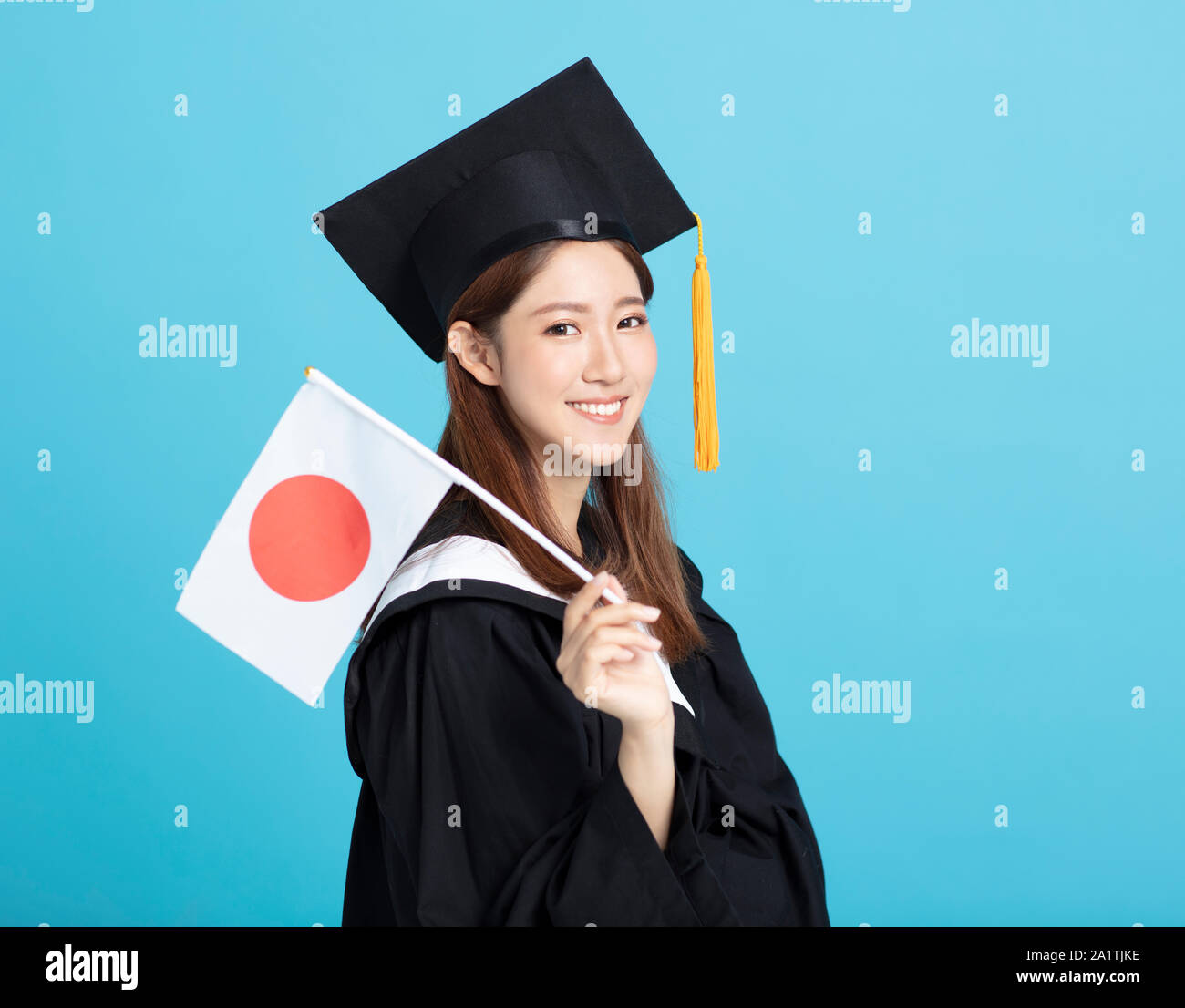 Happy Asian Woman In His Graduation Day Stock Photo - Download