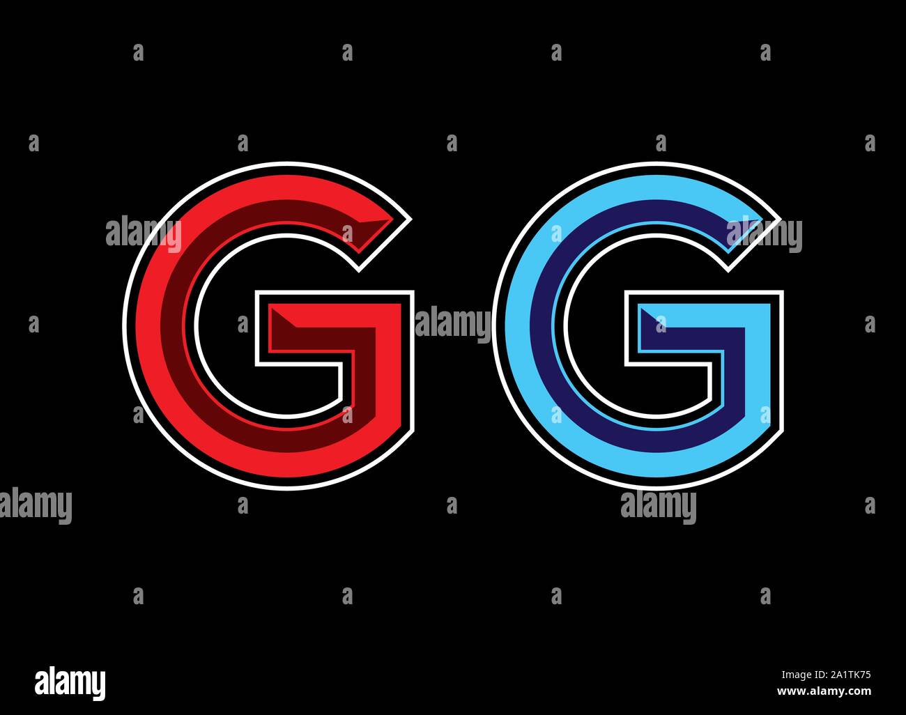 3 D letter logo, colorful logo Stock Vector Image & Art - Alamy