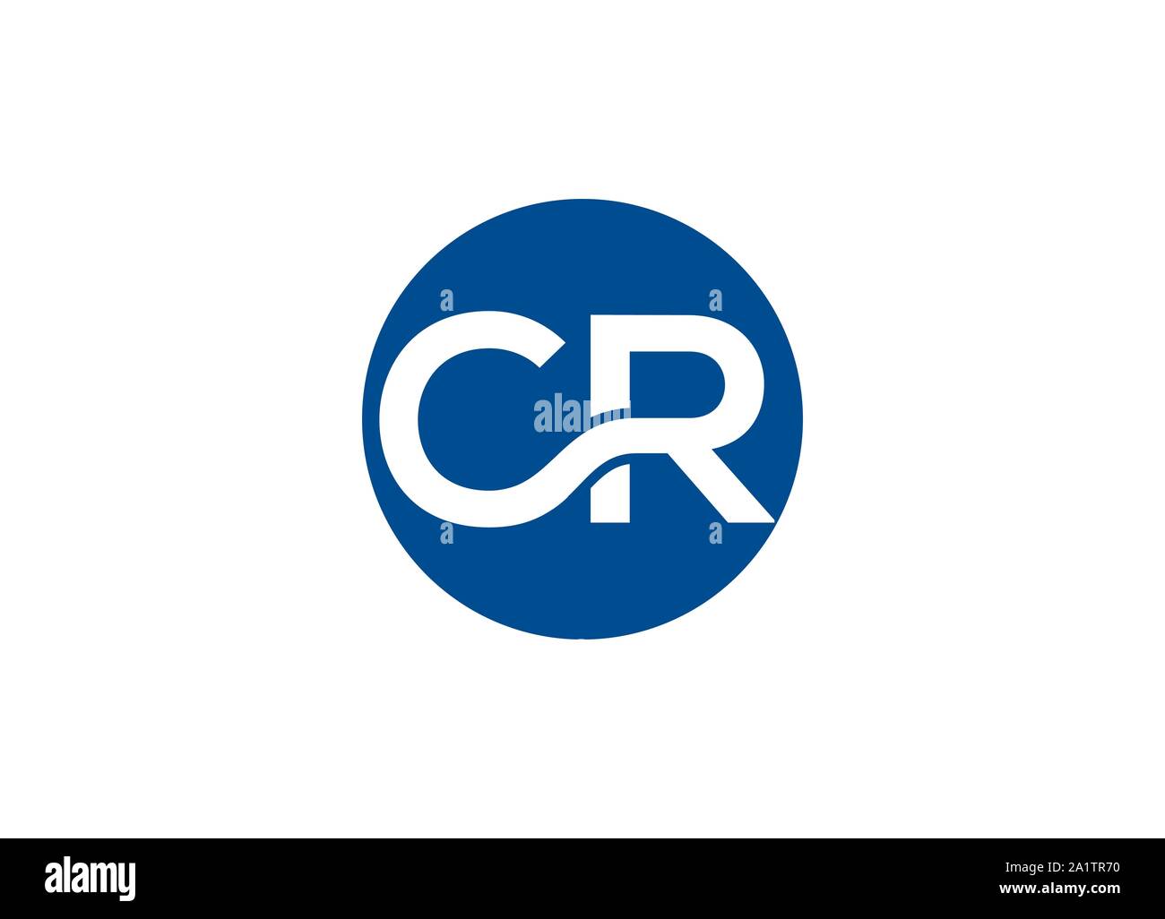 CR letter mark logo, CR logo, Stock Vector