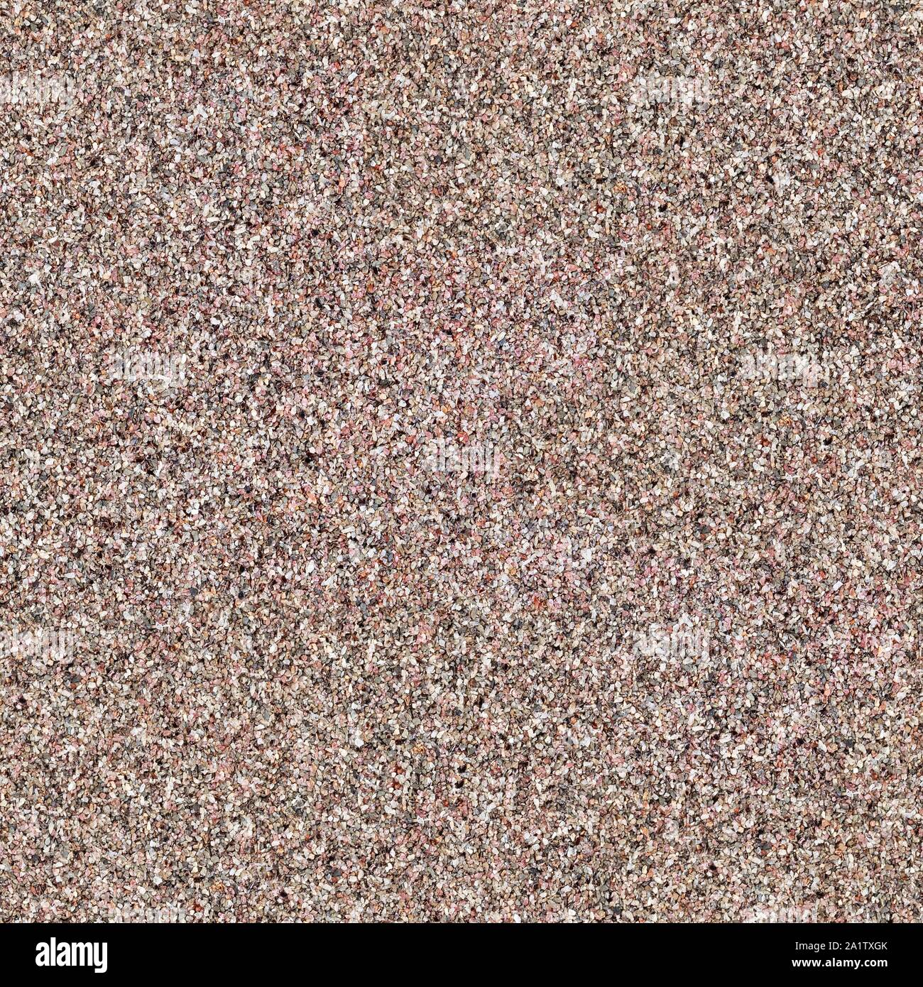 Texture from red small stones. Quartz. Seamless square texture. Tile ready. Stock Photo