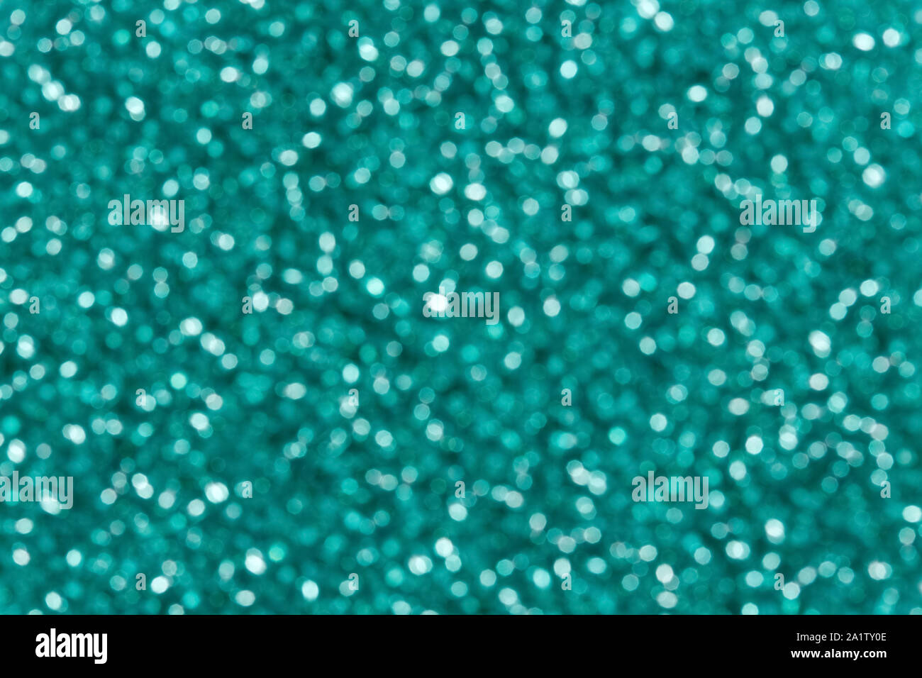 Abstract green and blue color bokeh background. Stock Photo