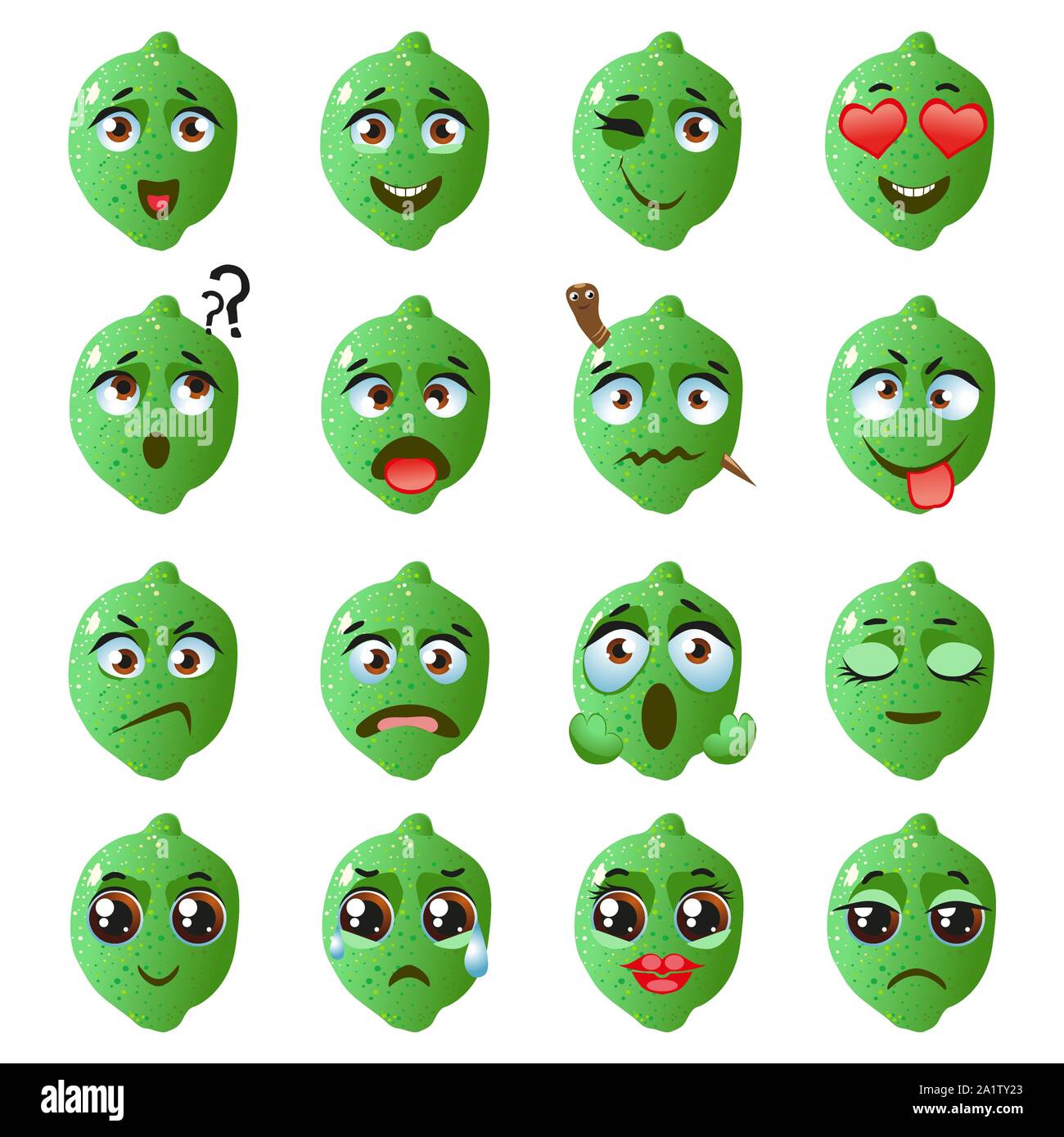 Lime Emoji Emoticon Expression Funny Cute Food Stock Vector Image lime-emoji-emoticon-expression-funny-cute-food-stock-vector-image