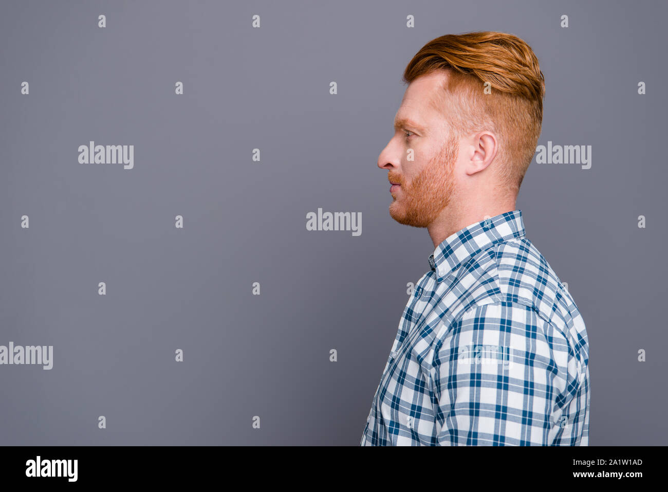 Profile view handsome bearded businessman hi-res stock photography and ...
