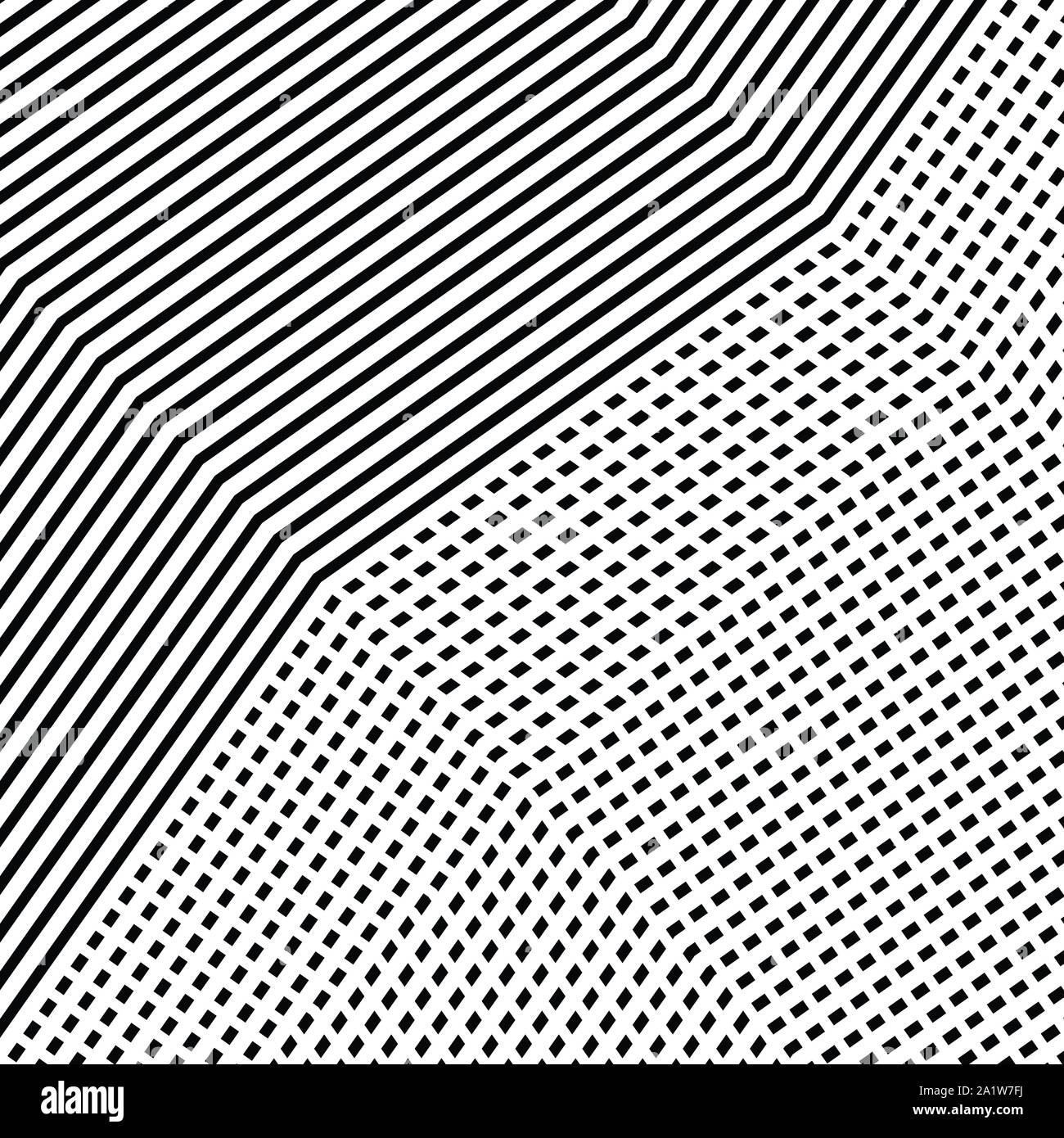 Interlace, interlocking lines. Curve, flex intersecting lines grid ...