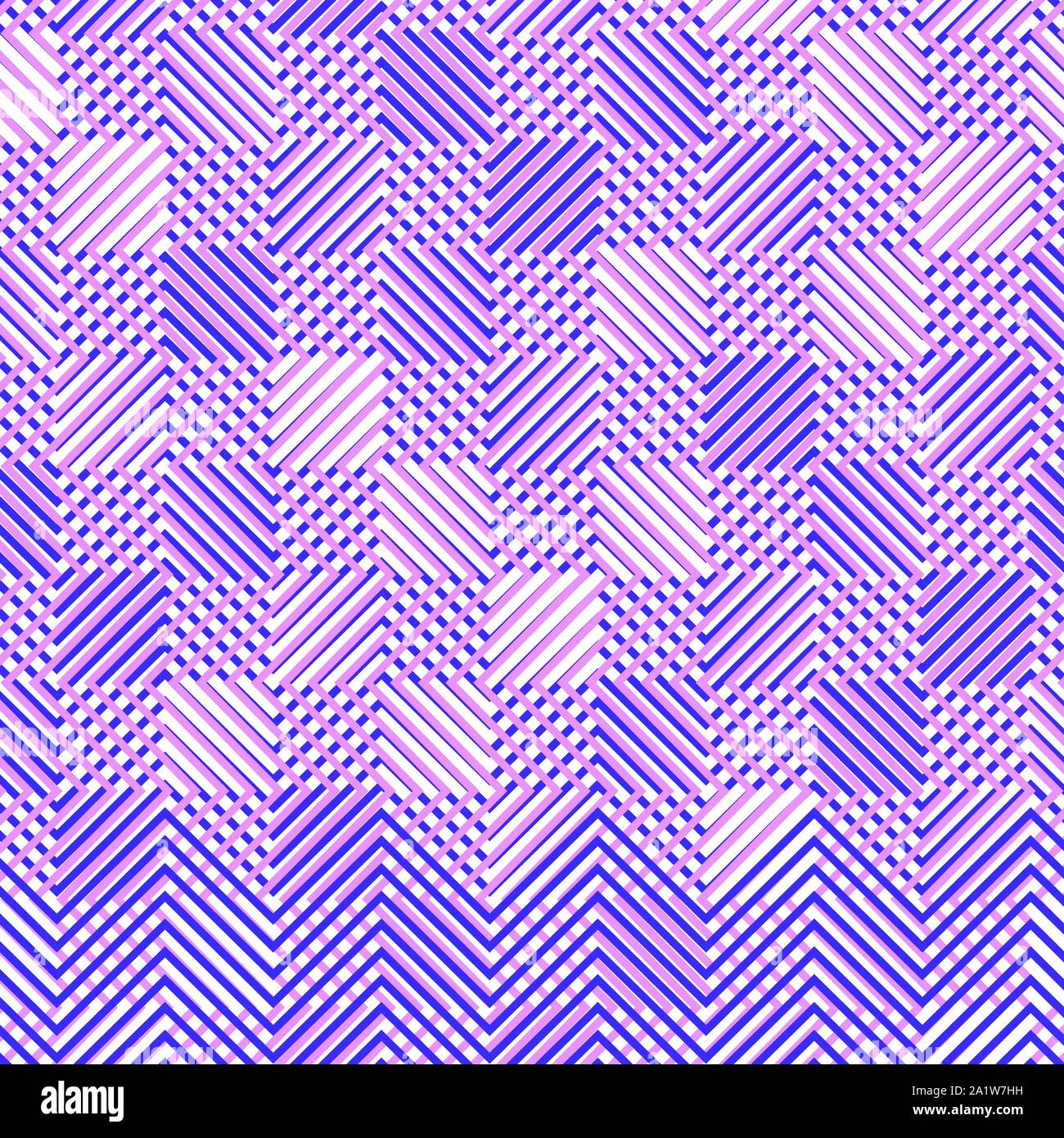 Interweaved Intersected, interweaved irregular lines, stripes purple, pink grid ...