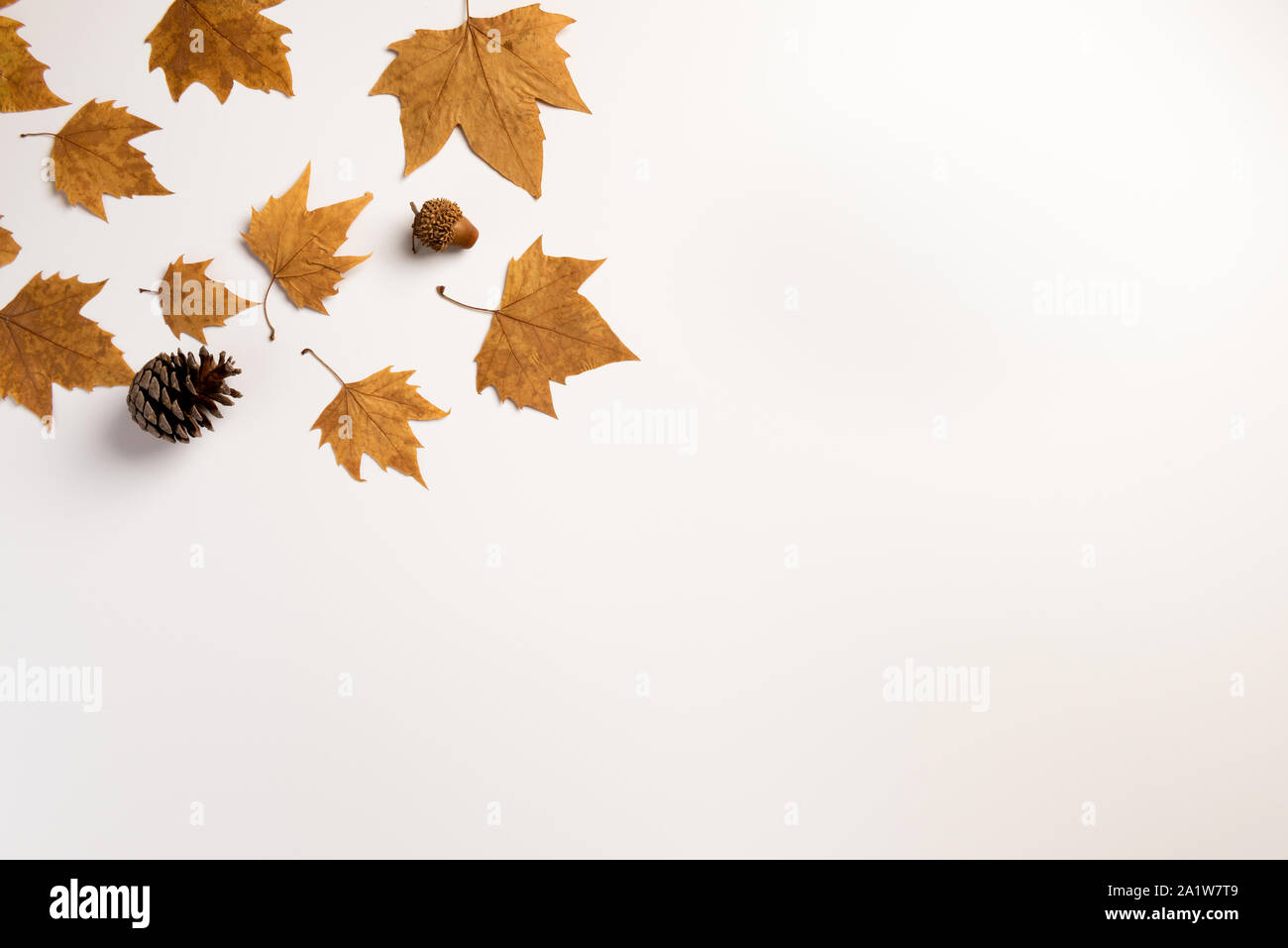 Background with colorful autumn leaves and place for text Stock Photo ...