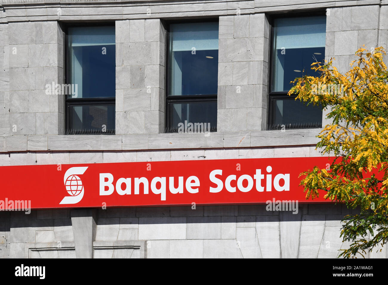 Bank Scotia, Canadian bank Stock Photo