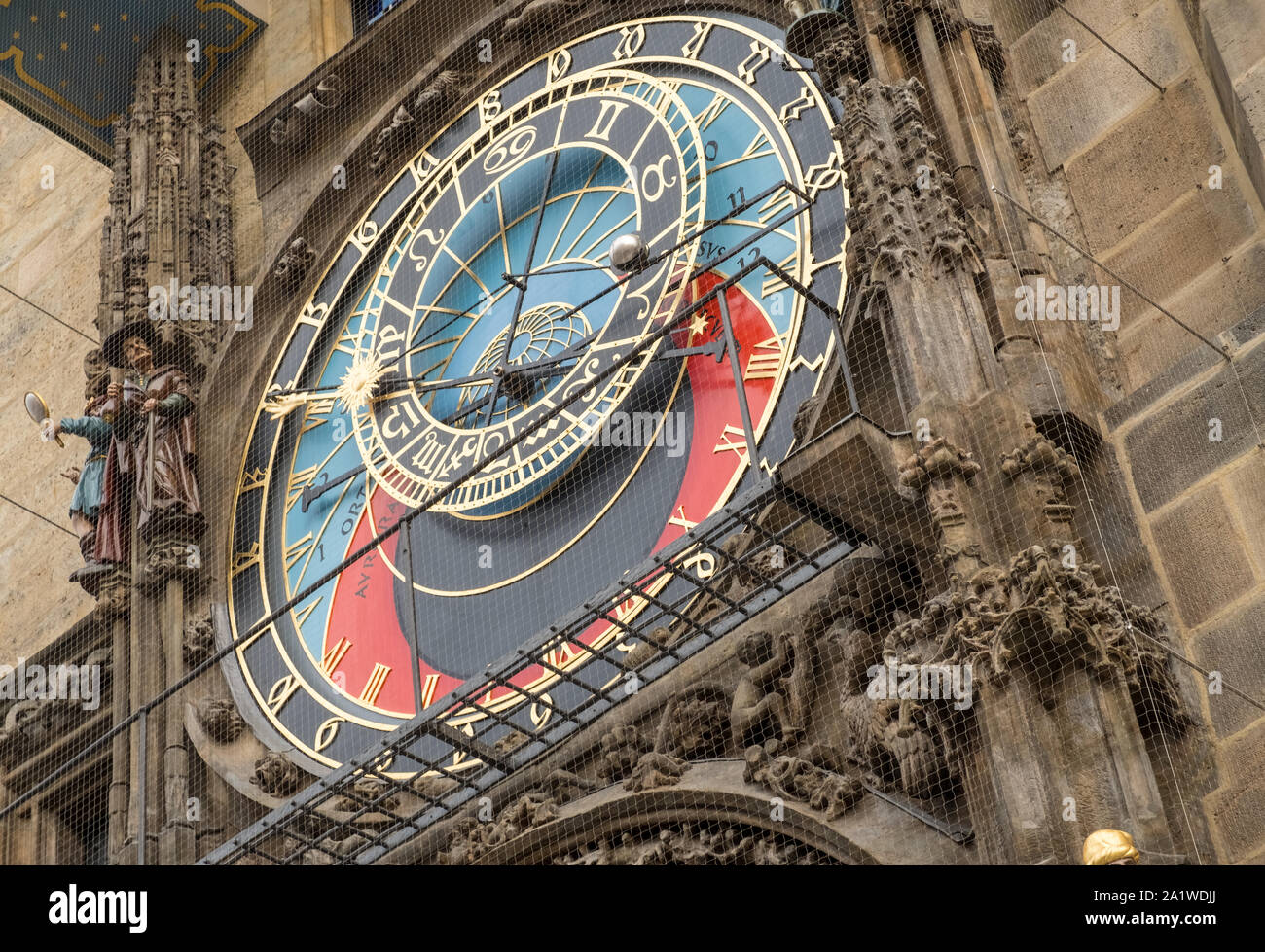 Prague astronomical clock (Prague Orloj), a medieval clock located in