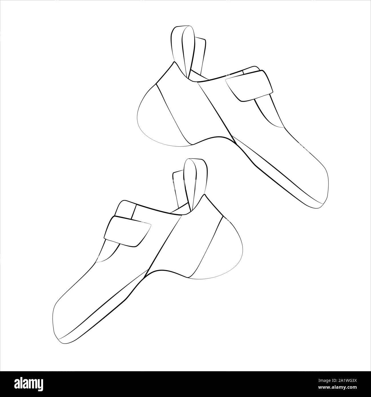Climbing shoes pair Stock Vector Image & Art Alamy