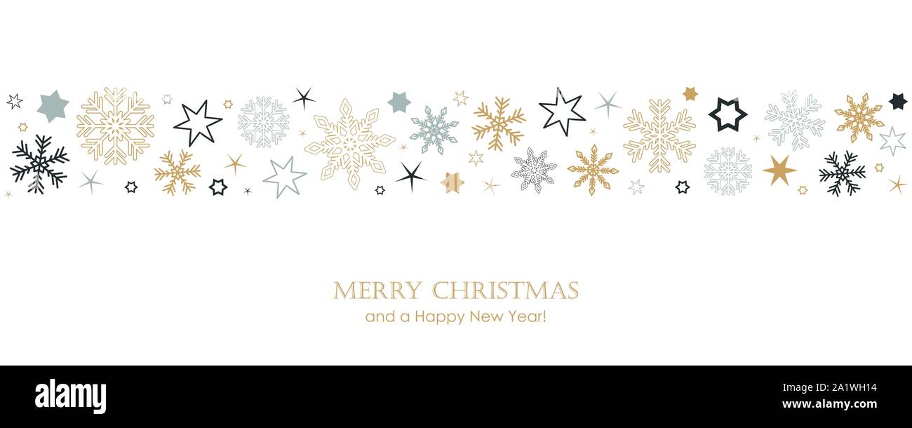 christmas card with snowflake border vector illustration EPS10 Stock ...