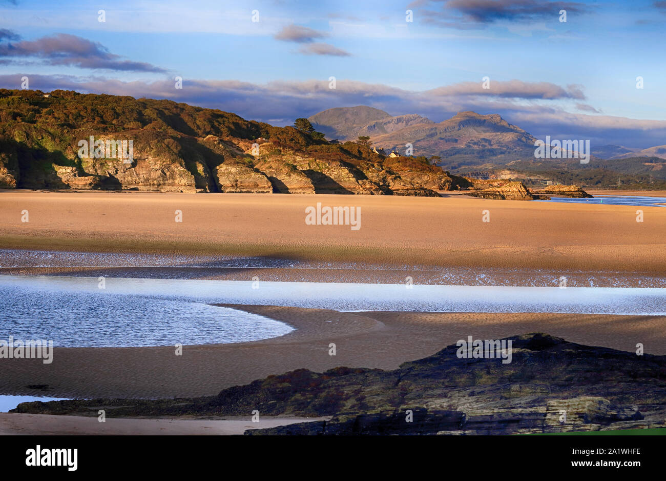 Black Rock Sands Porthmadog Stock Photo Alamy