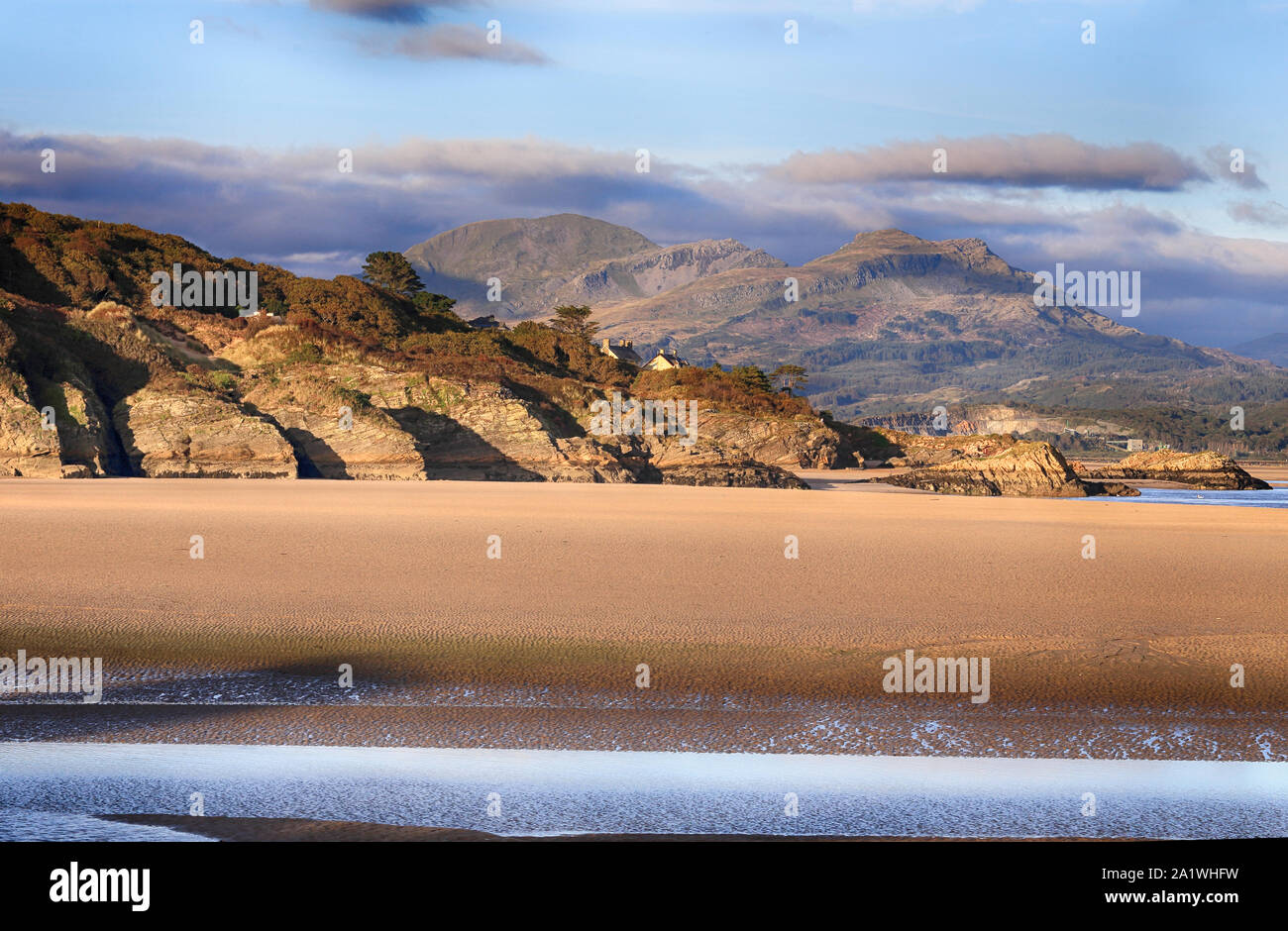 Black Rock Sands Porthmadog Stock Photo Alamy