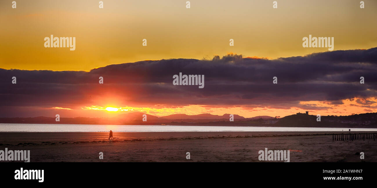 Sunset over Black Rock Sands Stock Photo