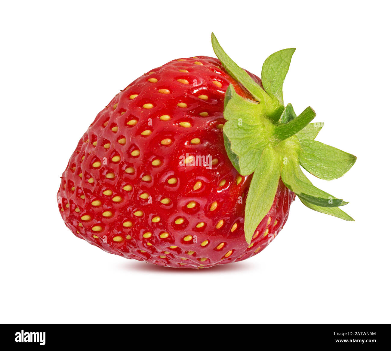 Strawberry isolated on white background Stock Photo - Alamy