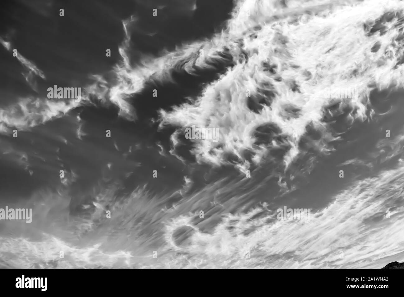 Abstract cloud background in black and white with copy space Stock ...
