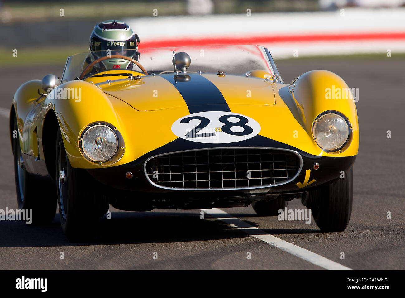 1957 Ferrari 500 TRC driven by James Cottingham in the Freddie March Memorial Trophy at The Goodwood Revival 14th Sept 2019 in Chichester, England.  C Stock Photo