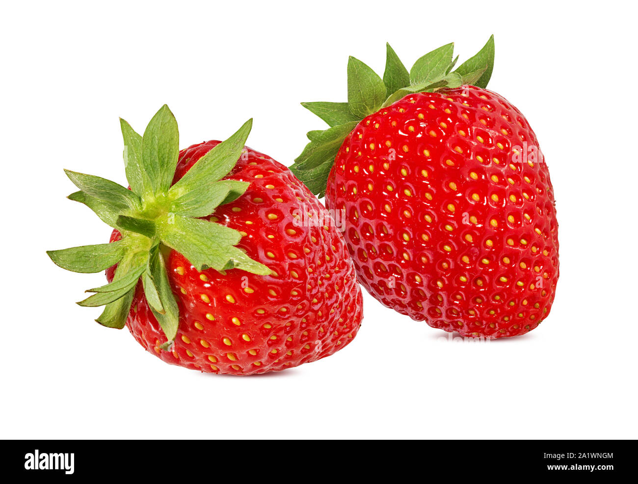 Strawberry isolated on white background Stock Photo - Alamy